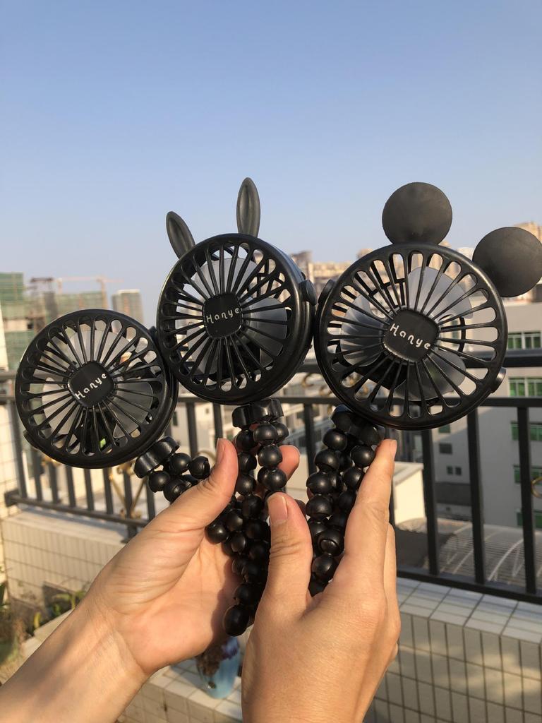 Versatile Portable Mini Fan: Hangable, Standable, or Wrappable - Ideal for Dorms and Outdoor Use