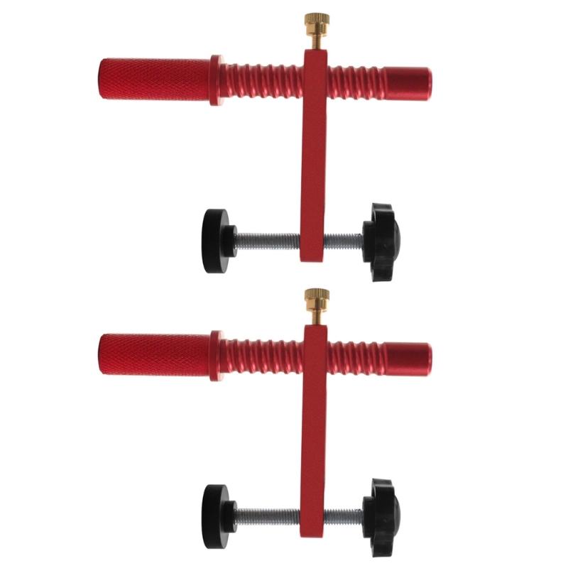 Aluminum Dog Clamps Quick Acting Hold Down, 19mm/20mm Holes Hold Down Clamps for Woodworking Table Workbench Accessories