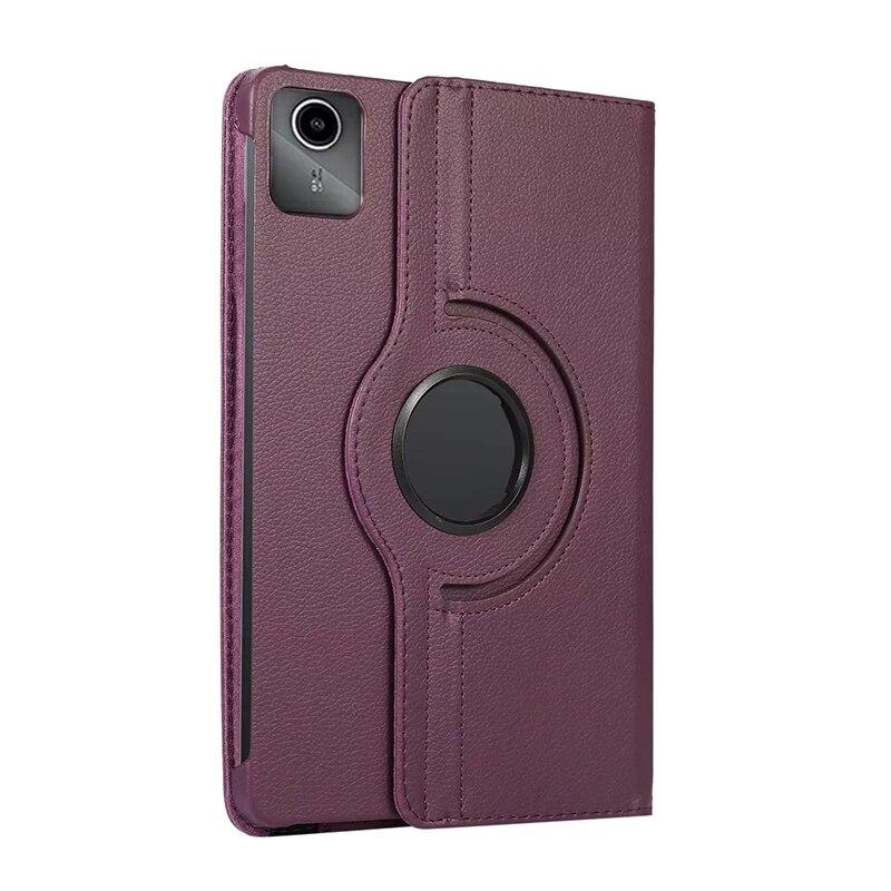 Pouzdro pro Lenovo Xiaoxin Pad 2024 TB331FC 11 palců 360 Stupňů Otočné Folio PU Kožené Pouzdro pro Lenovo Tab M11 TB330FU Pouzdro