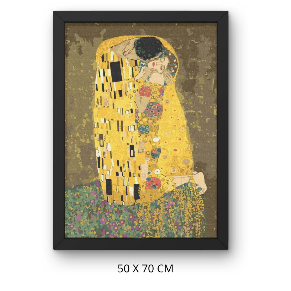 Painting by Numbers with Frame The Kiss Gustav Klimt 50X70 Cm
