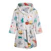 Winter Blue Bathrobe for Boys Girls Kids Sleepwear Children Bath Robe Pajamas Teenages Flannel Loungewear