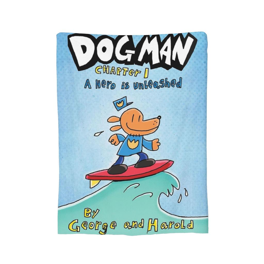 Coperta da divano a tema Dog Man, morbida e accogliente, in peluche, 50x60 pollici, multi-taglia, copriletto per tutte le stagioni