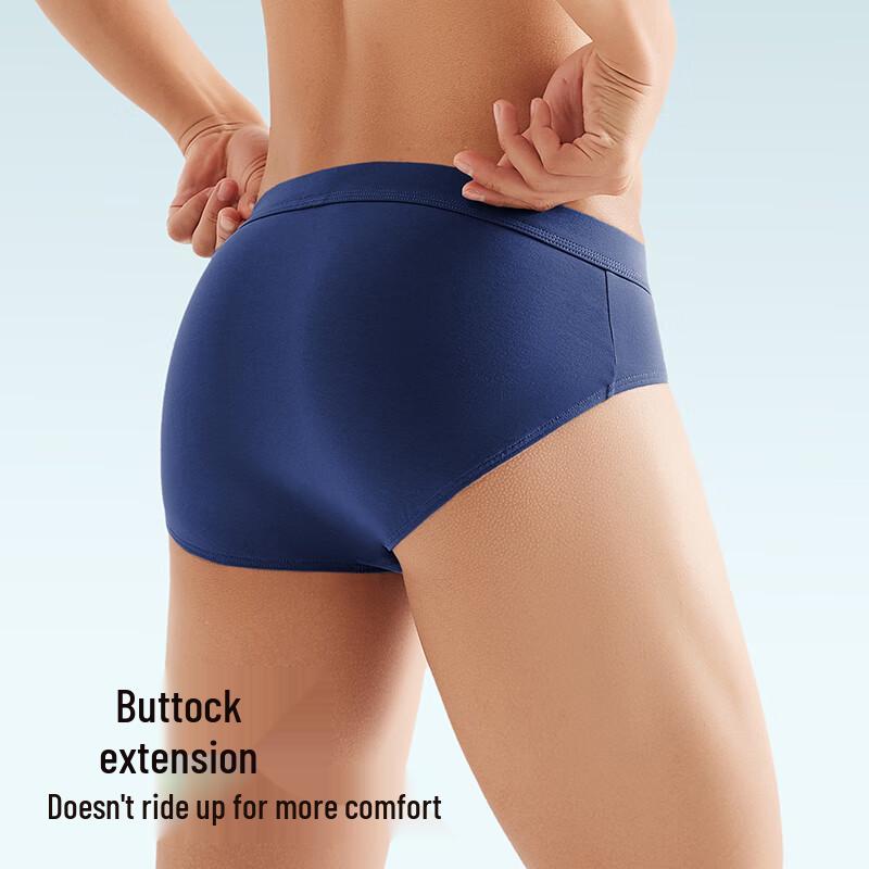 Goldlion Men's 7A Antibacterial Pure Cotton Briefs 3-Pack