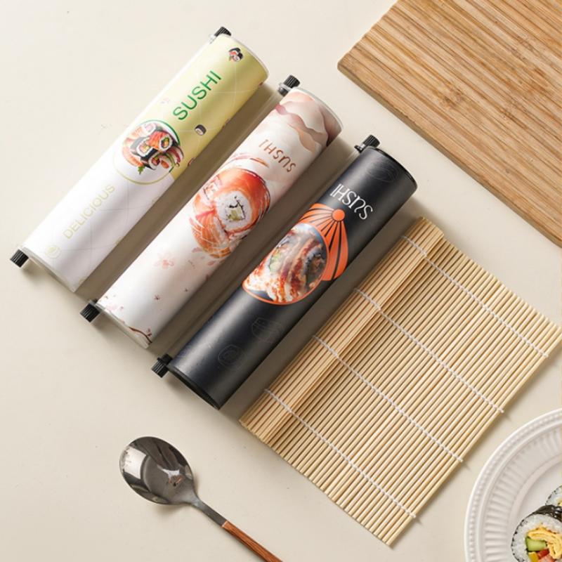 1 Pezzo Scatola Rotonda Push per Sushi con Cannuccia per Salsa Stampo per Sushi per Alimenti Secchi Secchiello in Carta Push-Up Accessori Bento