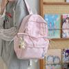 New Y2K Cute Polka Dot Backpack Sweet Girl Bow Small Schoolbag Large Capacity Students Knapsack Women'S Fashion Outdoor Rucksack