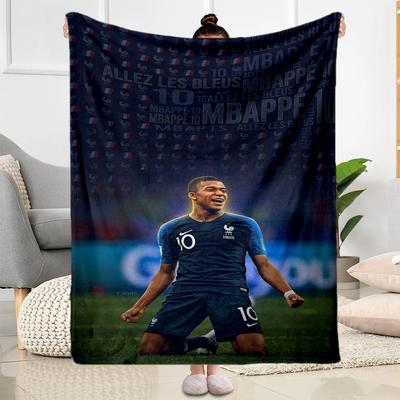 Mbappe 257 Blanket Ultra-Soft Suitable for Livingroom Office Sofa for All Seasons Modern Style Gifts For Family Or Friends