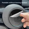 For BYD Seal EV 6 7 DM-i Dolphin Seagul ATTO 3 Steering Wheel Emblem  Sticker Suede Sticker Car Interior Accessories