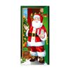 Ornaments Santa Claus Decoration 90x185cm Christmas Door Cover Christmas Hanging Cloth  Porch Home