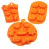 AEE2-3 STÜCK Silikon Halloween Form Geist Kürbis Backform Set Für Party Geschenk Handgemachte Seifenform