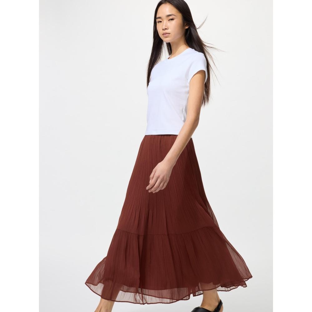 Uniqlo Chiffon Tiered Skirt
