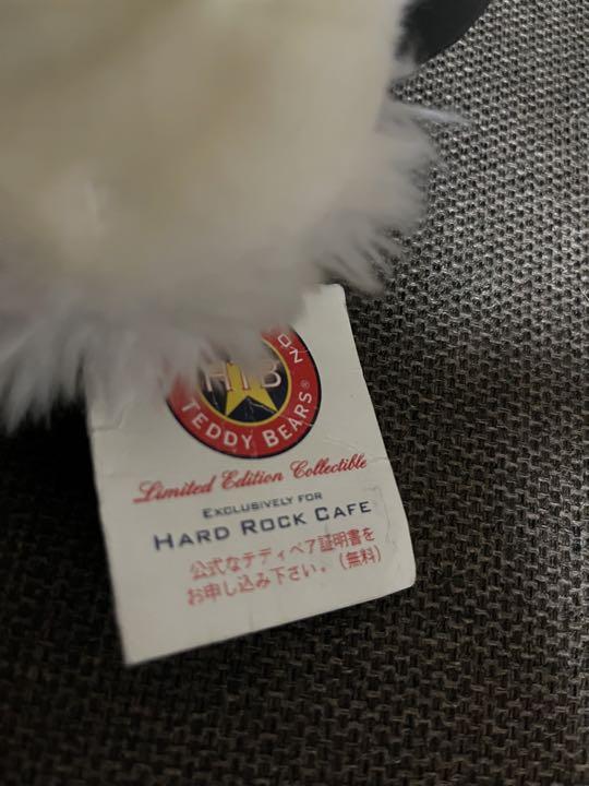 [USED] Hard Rock Cafe TOKYO Teddy Bear + Black Cat Plush Toy