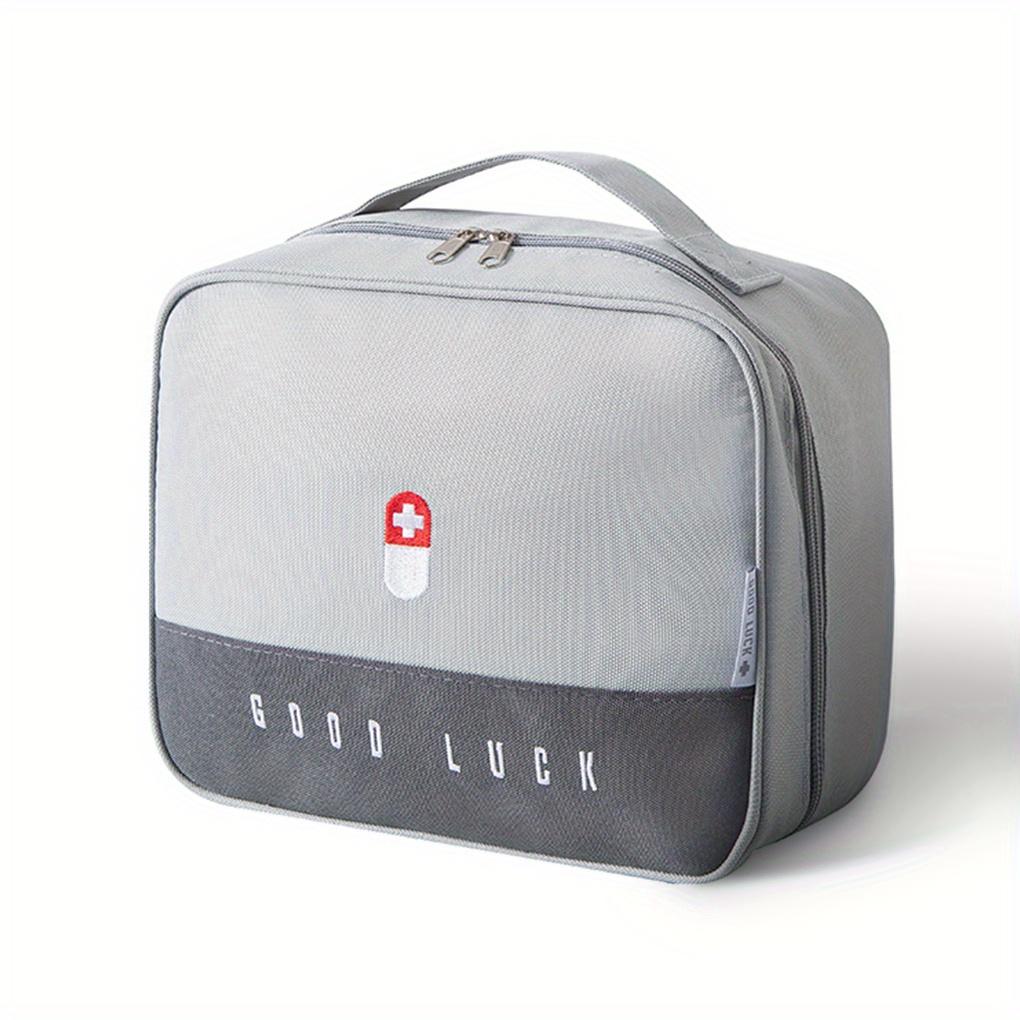 

Convenient To Carry Medical Bag Household Emergency Supplies Reserve Outdoor Car Mounted Medicine Kits Large Capacity Drug Stora серый