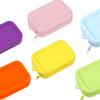 Coin Purse Multifunction Storage Bag Rectangle Small Item Bag Portable Silicone Cosmetic Bag  Women