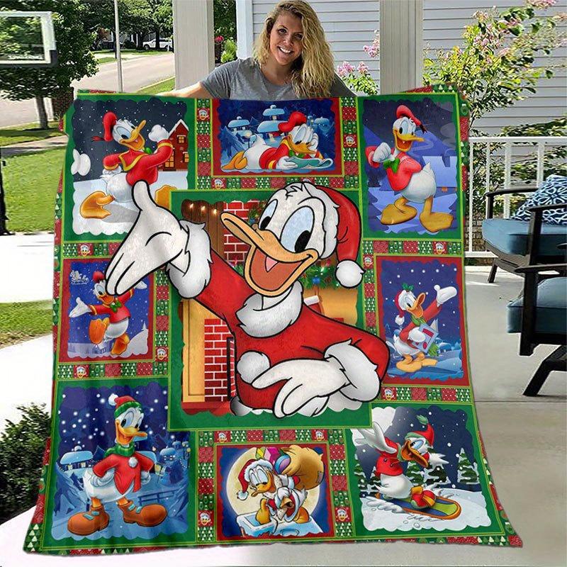 Donald Duck Blanket - Ultra-Soft, Warm, Cozy Throw for Living Room, Sofa Decor, Four Seasons Travel Accessory - Cute Cartoon Character Home