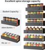 Magnetic Spice Rack Organizer Storage for Refrigerator and Oven Fridge Shelf