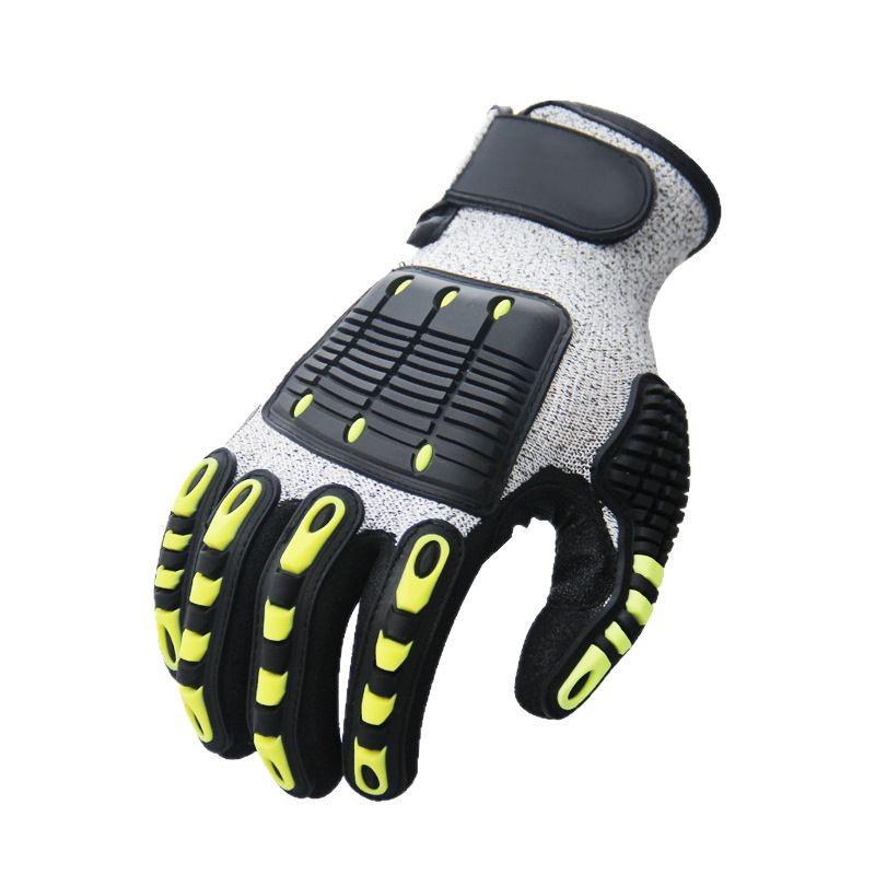 Professional Cut & Shock-Resistant Oil Drilling Safety Gloves