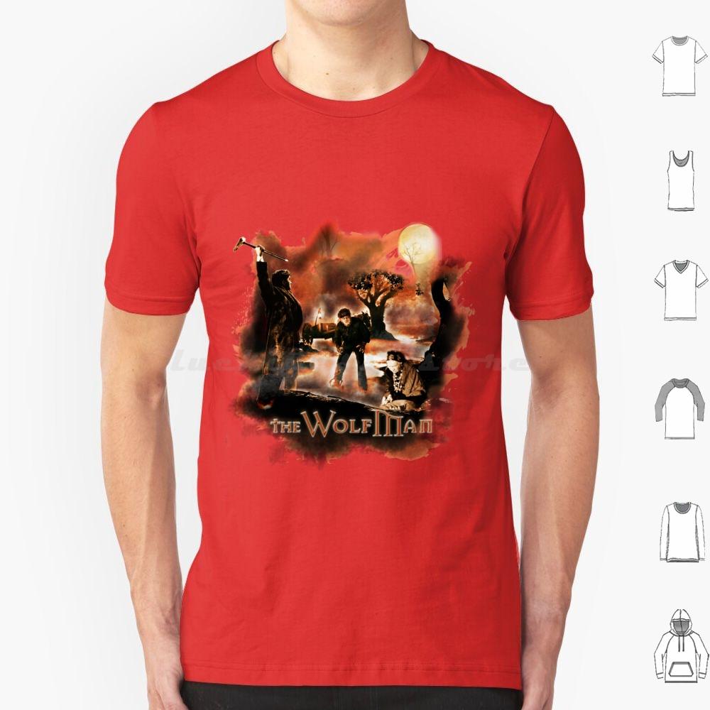 The Wolfman T Shirt 6xl Cotton Cool Tee Horror Fan Wolf Halloween 1941 Classic Movies Werewolf Monster Wolfman Horror Classic