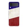 France Flag Soccer Paris Phone Case For Samsung Galaxy Z Flip 3 4 5 Hard Folding PC Shell For Samsung Z Flip3 Clear Back Cover