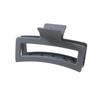 8.5CM x 10.5CM Rectangular Matte PS Hair Clip - Simple Shark Hair Accessory