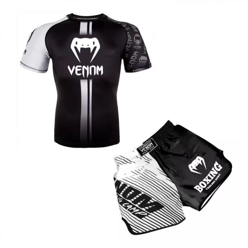 Milk Silk Martial Arts Training Suit Men Women - Sanda Boxing Muay Thai Fighting Shorts Gym Sportswear