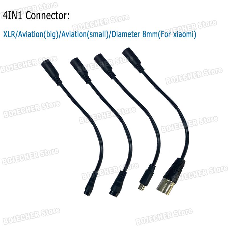 

Universal DC 5.5mm To Triangle XLR Aviation Diameter 8mm Connection Lines For Battery Charging Connector Power Adapter Cables