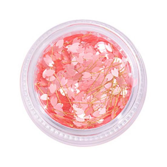 

Yousheng 1 коробка блесток для ногтей изысканный узор ультратонкий блестящий визуальный эффект устойчивый к выцветанию ПЭТ цветочный стиль маникюр блестки дизайн ногтей хлопья розовый