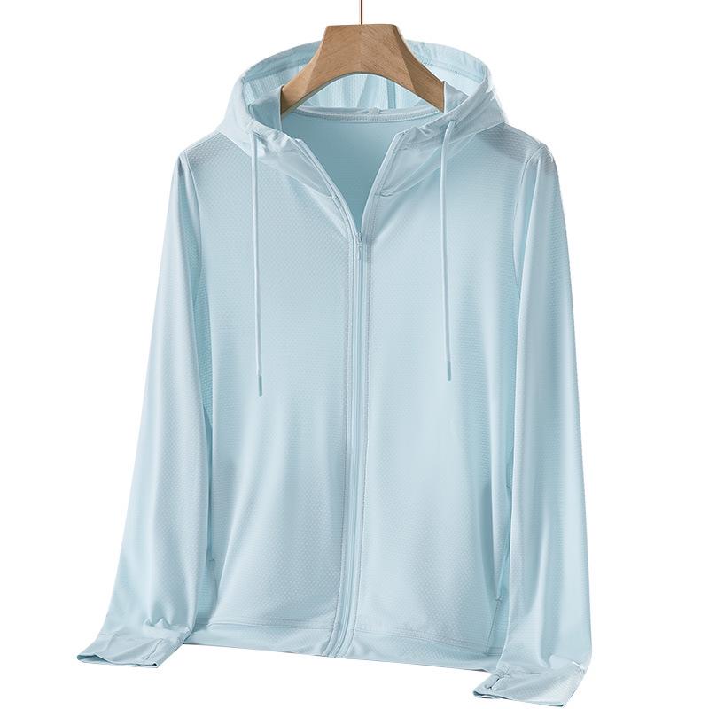UPF50+ Knitted Hooded Sun Protection Clothing for Men and Women