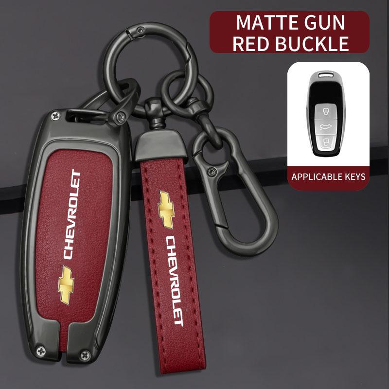 Multiple Colors Luxury Car KeyChain Genuine Leather Key Chain For Chevrolet Cruze Spark Captiva Suburban Camaro Malibu Silverado