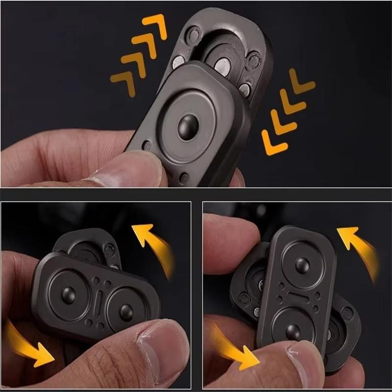 Pcs 1 Edc Owl Magnetic Metal Fidget Slider Push Spinner Antistress Hand Toy For Adult Stress Easing Gift For Kids Adults Children's Birthday Gift