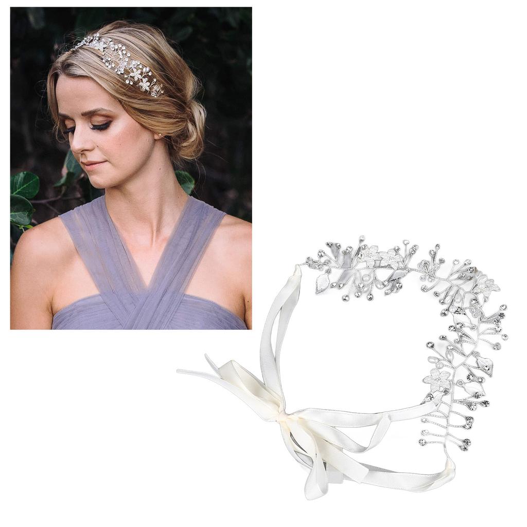 Bridal   Headband Exquisite   Design Soft Ribbon Headpiece for Wedding Birthday Party