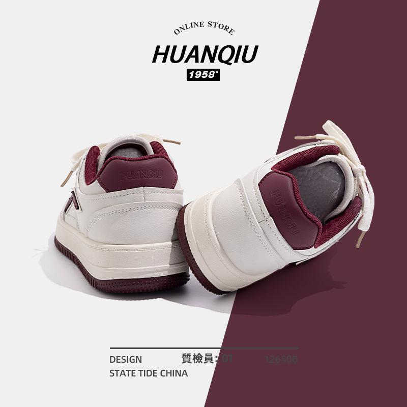 Global ZHQ-HY113 Men's Shoes Platform White Shoes Men's Fashion Versatile Casual Sports Soft Baseplate Shoes Men's