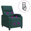 Massage Relax Chair Dark Green Fabric