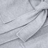 Womens Fall Hooded Tie Waist Loose Wool Blend Jacket Streetwear Casual Outerwear