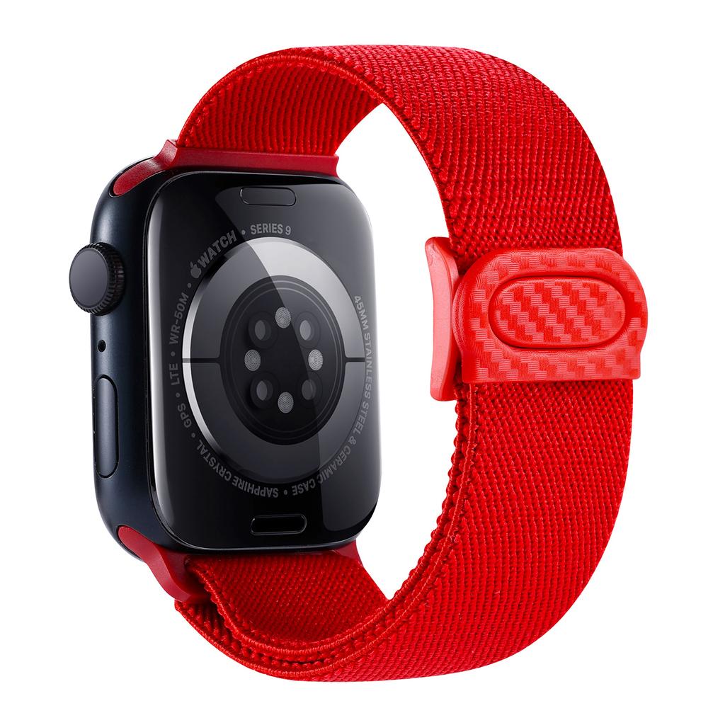 Nylon Strap For Apple watch band 45mm 40mm 44mm 41 46mm 49mm Elastic carbon bracelet correa iWatch series 9 8 7 6 se Ultra 2 10
