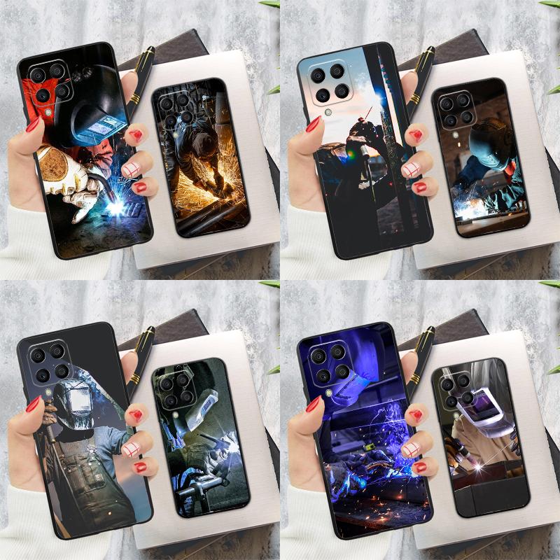 Welder Welding Hot Metal Worker Case For Samsung Galaxy M15 M55 M13 M23 M33 M53 M31 M51 M14 M34 M54 M20 M30s M12 M32 M52