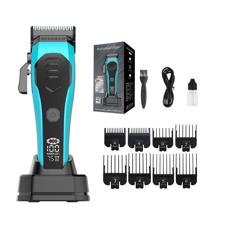 Professional Electric Hair Clipper Set with Digital Display for Barber Shop & Home Use