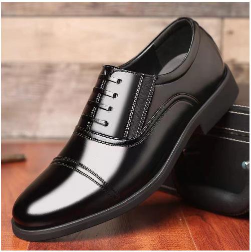 Fashion Men's Business Leather Shoe Trendy Slip-on Formal Shoes 2025 New Formal Office Shoes for Men Black Leather Men Wedding Shoes