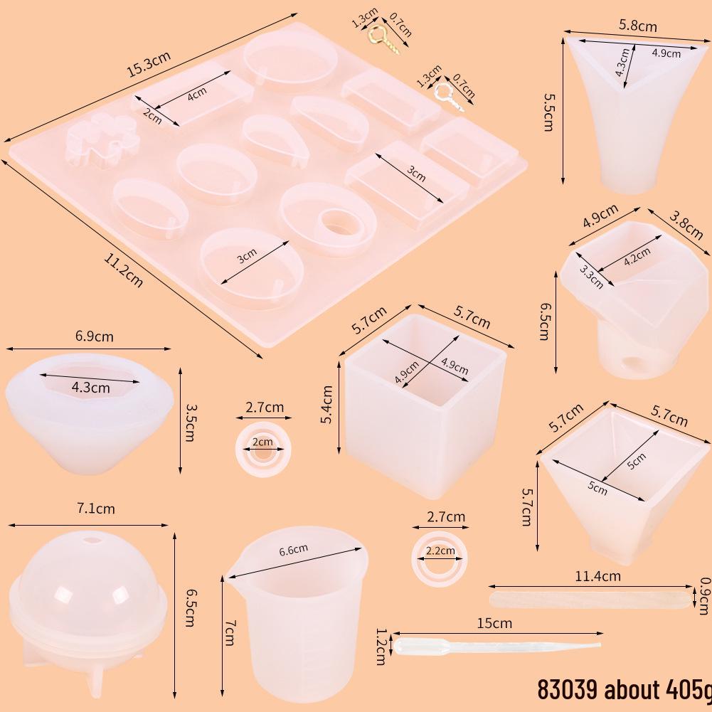 DIY Epoxy Resin Crystal Letter Silicone Set for Key Pendant Crafting