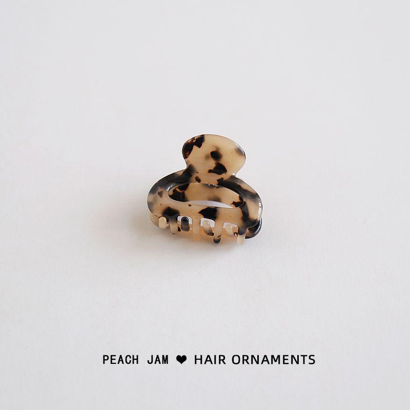 Korean Retro Acetic Acid Small Claw Hair Clip for Elegant Half Updo and Bangs
