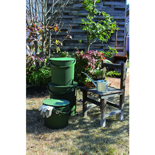 Yawata Kasei Garden Tool Bucket, 8L, Green
