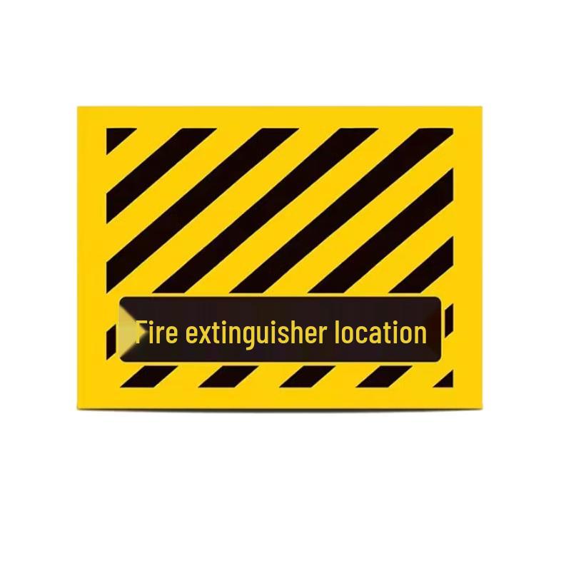 Fire Extinguisher Placement Floor Sign Sticker