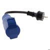 CEE17 Female Caravan Adapter To 16A Male - Blue - Zenitech