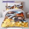 Fire Force  Pattern Bedding,Quilt Set Quilt Cover Pillowcase Home Birthday Gift (1 * Duvet Cover + 2 * Pillowcase, Without Core)