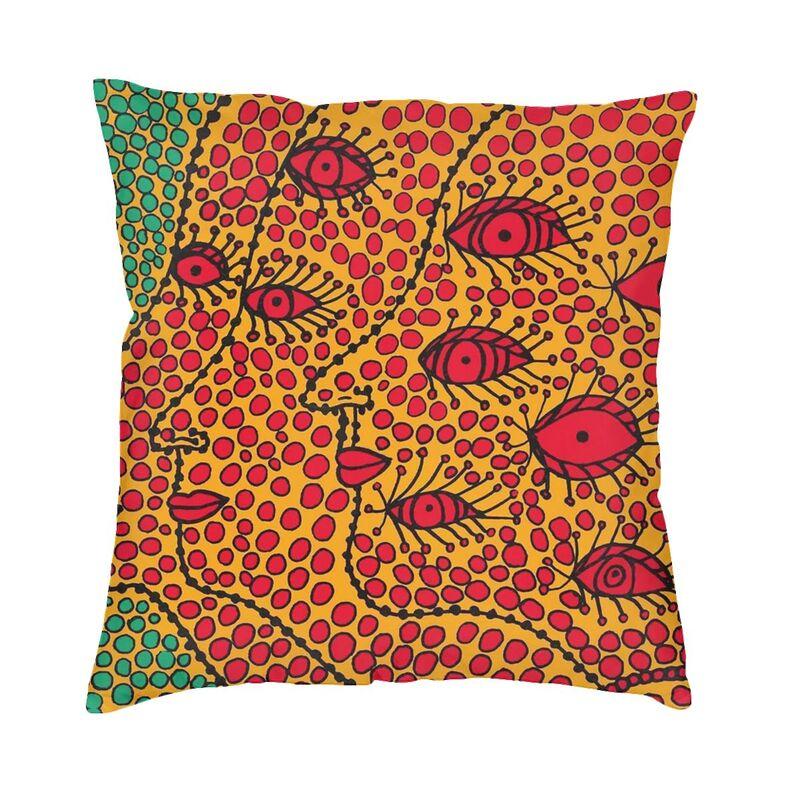Yayoi Kusama Art Square Pillow Cover Decoration Japanese Artist Cushion Cover Throw Pillow for Car Doublesided Printing