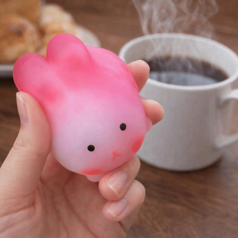 Rebound Squeeze Sensory Toy Color Changing Color-changing Toy Rabbit Pinch Le  Uncompressed Toy