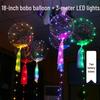 18-Inch LED Lighted Transparent Balloon with Colored String Lights