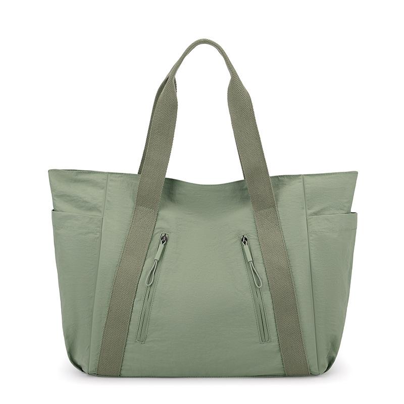 

Женская сумка Легкая нейлоновая сумка через плечо Сумка-тоут большой вместимости для поездок на работу зелёный