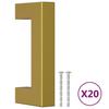 Furniture Handles 20 pcs Gold 64 mm Stainless Steel