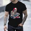 Y2K T Shirt Men Vintage Tshirts Streetwear Halloween Skeleton Gamer Video Gaming Tee Shirts Boy Loose Fashion Brand Tops Tees