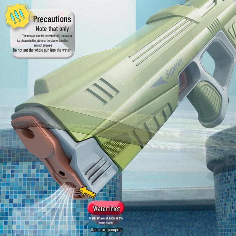 Summer Automatic Water-Absorbing Electric Water Gun for Outdoor Play